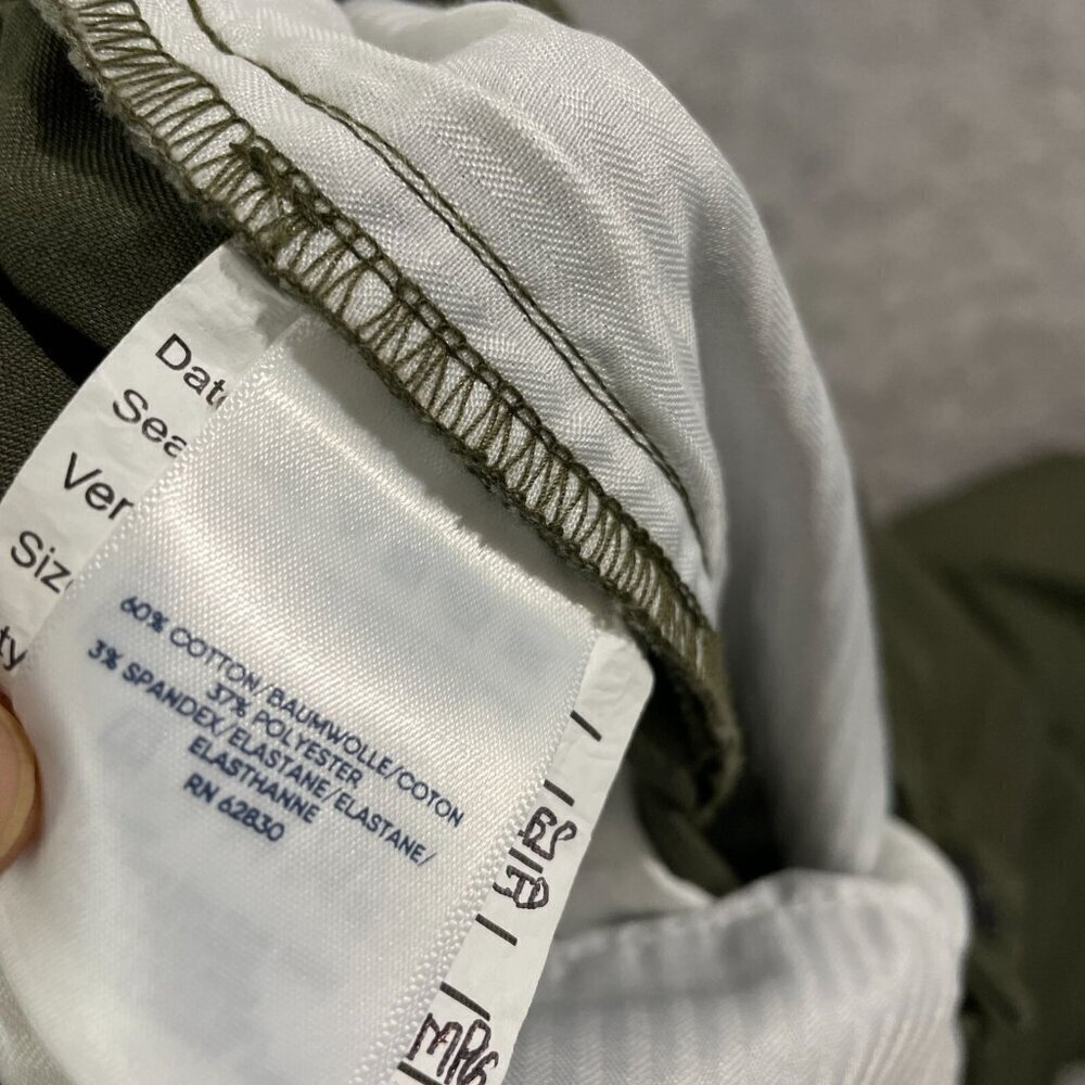NWOT Lands' End Men's 42 Chino Pants Forest Moss Traditional Fit Elastic Waist - Picture 5 of 8